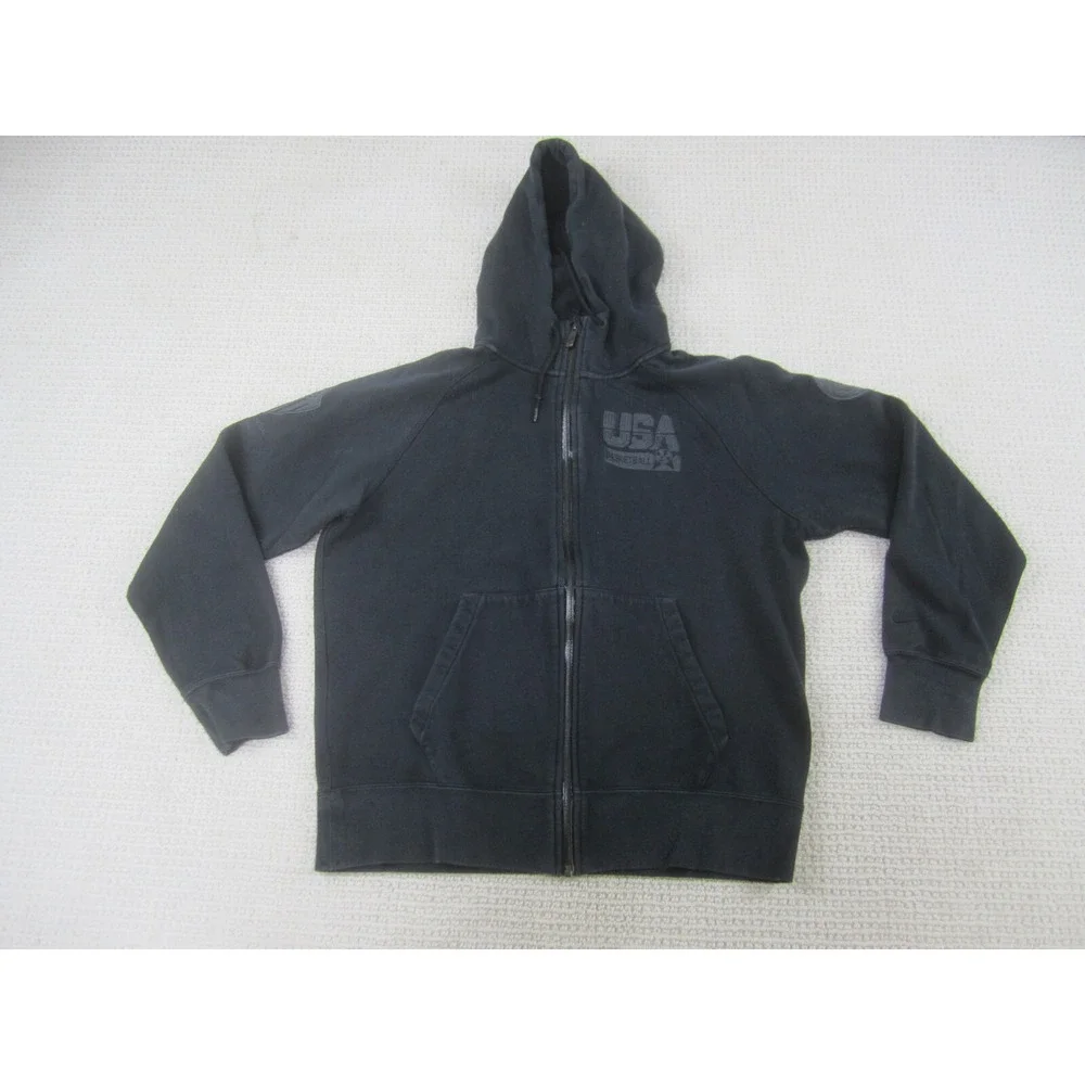 Nike Jacket Teen Boys XL Fleece Zip Up Hoodie Sportswear‎ Graphic USA Basketball
